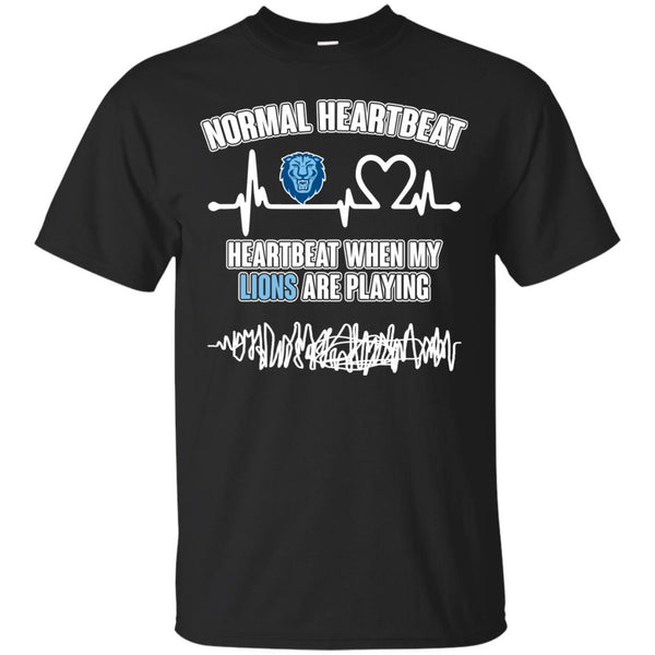 Columbia Lions T shirts Heartbeat When My Lions Playing Hoodies Sweatshirts