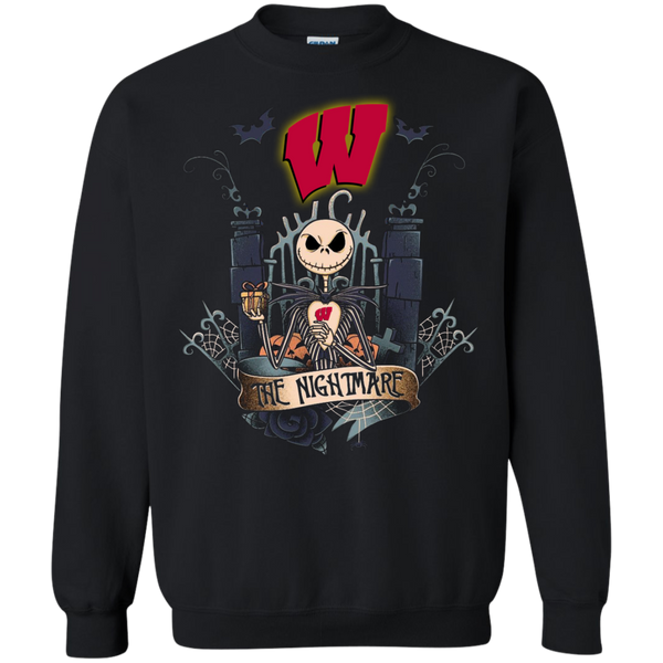 Halloween Wisconsin Badgers T shirts The Nightmare Hoodies Sweatshirts