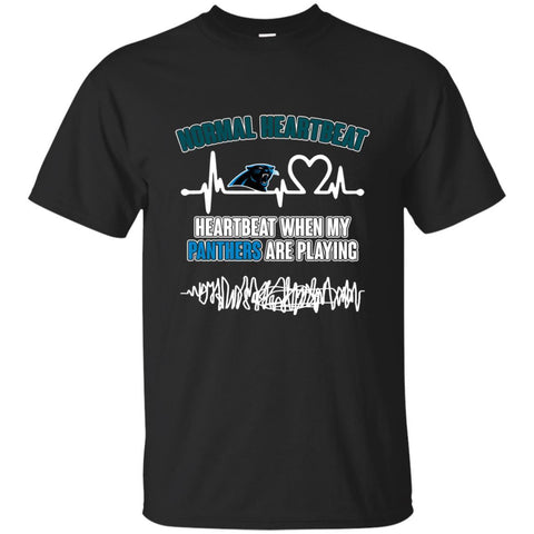 Carolina Panthers T shirts Heartbeat When My Panthers Playing Hoodies Sweatshirts