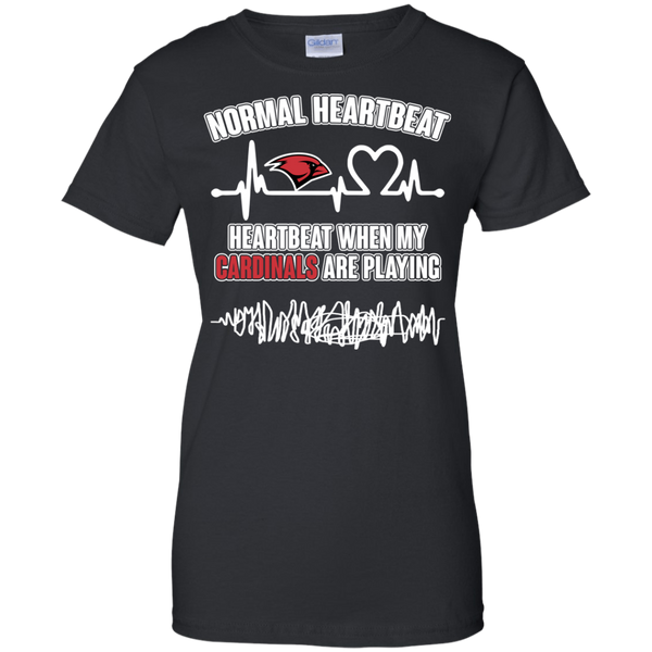 Incarnate Word Cardinals T shirts Heartbeat When My Cardinals Playing Hoodies Sweatshirts