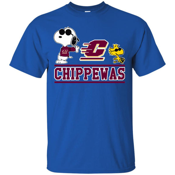 Central Michigan Chippewas T shirts Snoopy Hoodies Sweatshirts