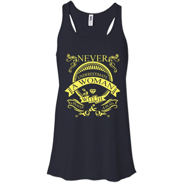 Christian Jesus T shirts Never Underestimate A Woman With A Prayer And A Plan Hoodies Sweatshirts