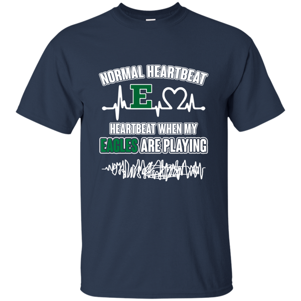 Eastern Michigan Eagles T shirts Heartbeat When My Eagles Playing Hoodies Sweatshirts