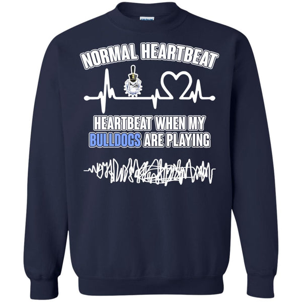 Citadel Bulldogs T shirts Heartbeat When My Bulldogs  Playing Hoodies Sweatshirts
