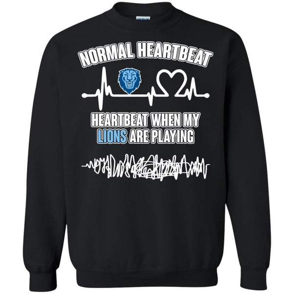 Columbia Lions T shirts Heartbeat When My Lions Playing Hoodies Sweatshirts