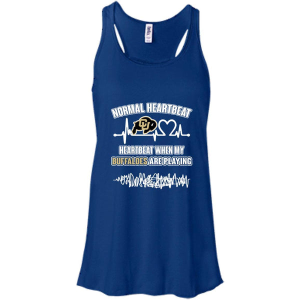 Colorado Buffaloes T shirts Heartbeat When My Buffaloes Playing Hoodies Sweatshirts