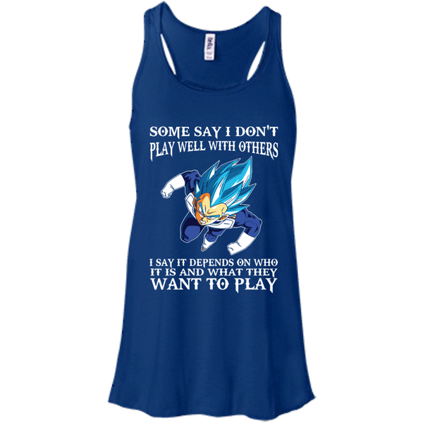 Dragon Ball Z Vegeta T shirts Play Well With Others Hoodies Sweatshirts