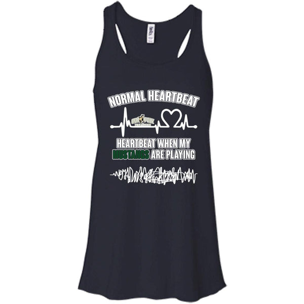 Calpoly Mustangs T shirts Heartbeat When My Mustangs Playing Hoodies Sweatshirts