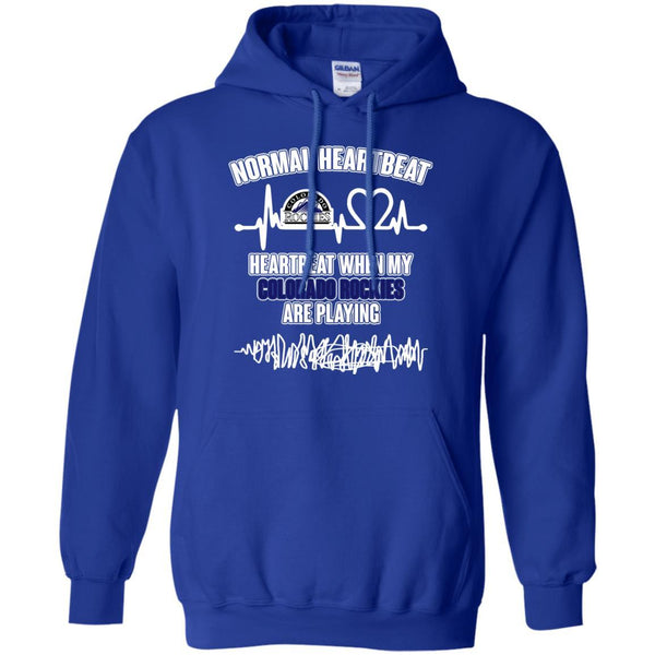 Colorado Rockies T shirts Heartbeat When My Colorado Rockies Playing Hoodies Sweatshirts
