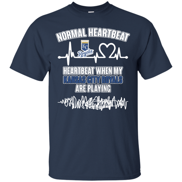 Kansas City Royals T shirts Heartbeat When My Kansas City Royals Playing Hoodies Sweatshirts