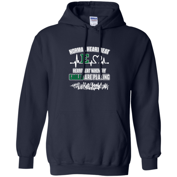 Eastern Michigan Eagles T shirts Heartbeat When My Eagles Playing Hoodies Sweatshirts