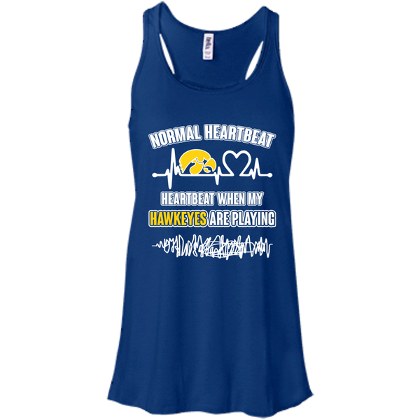 Iowa Hawkeyes T shirts Heartbeat When My Hawkeyes Playing Hoodies Sweatshirts