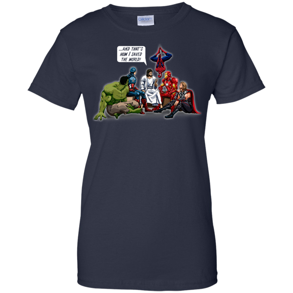 Hulk Captain America Spiderman Ironman Thor Christians Jesus T shirts That's How I Saved The World Hoodies Sweatshirts