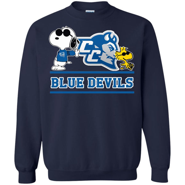 Central Connecticut State Blue Devils T shirts Snoopy Hoodies Sweatshirts