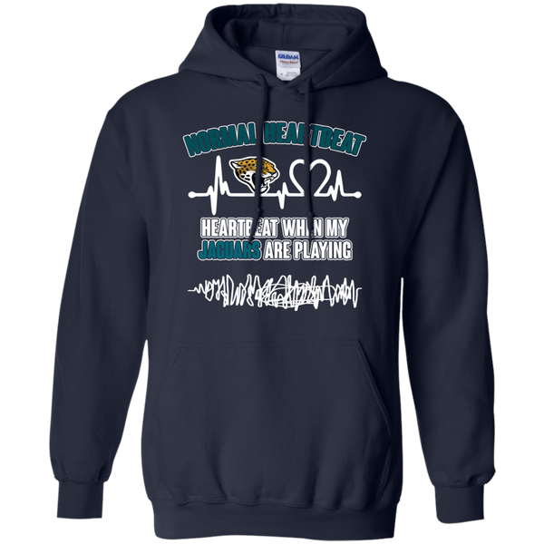 Jacksonville Jaguars T shirts Heartbeat When My Jaguars Playing Hoodies Sweatshirts