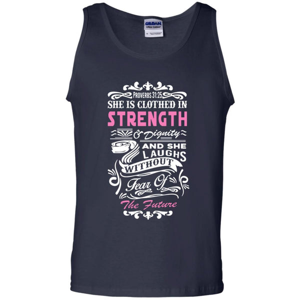 Christian Jesus T shirts She Is Clothed In Strength Hoodies Sweatshirts