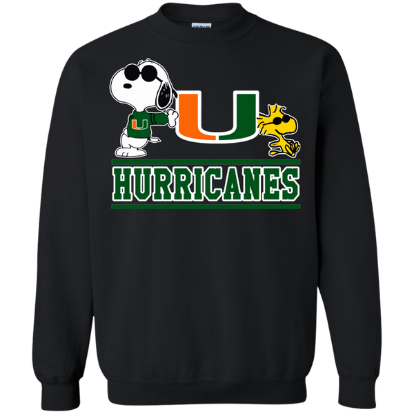 Miami (FL) Hurricanes T shirts Snoopy Hoodies Sweatshirts