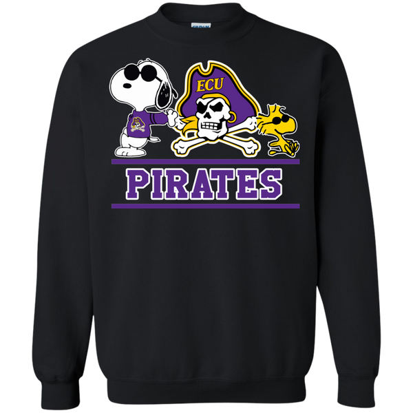 East Carolina Pirates T shirts Snoopy Hoodies Sweatshirts