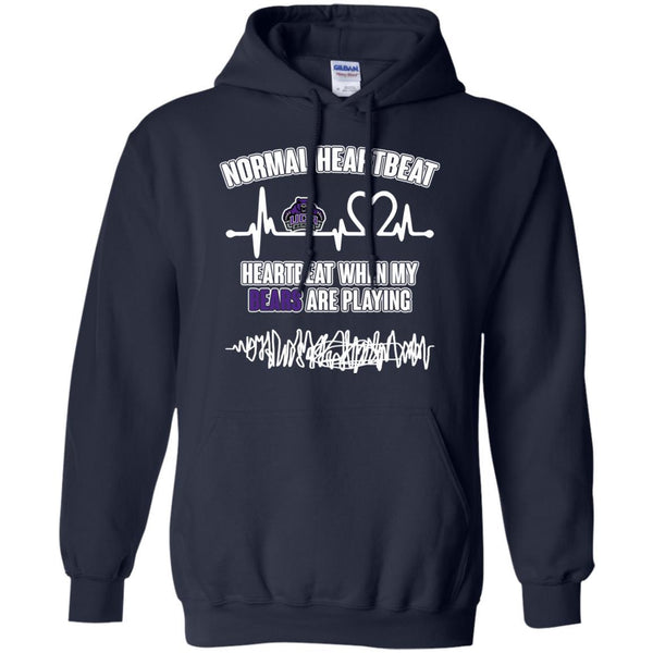 Central Arkansas Bears T shirts Heartbeat When My Bears Playing Hoodies Sweatshirts
