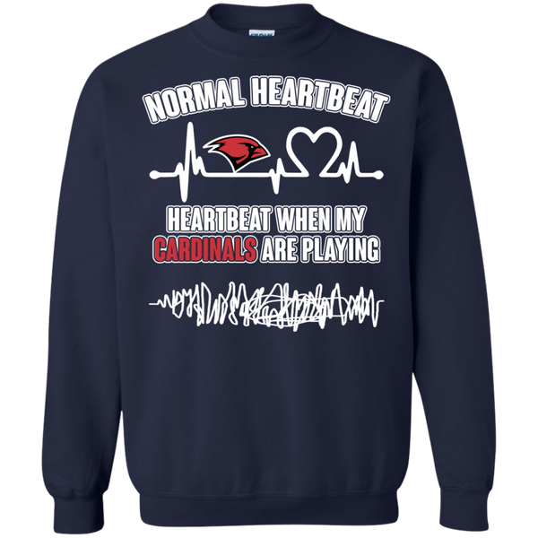 Incarnate Word Cardinals T shirts Heartbeat When My Cardinals Playing Hoodies Sweatshirts