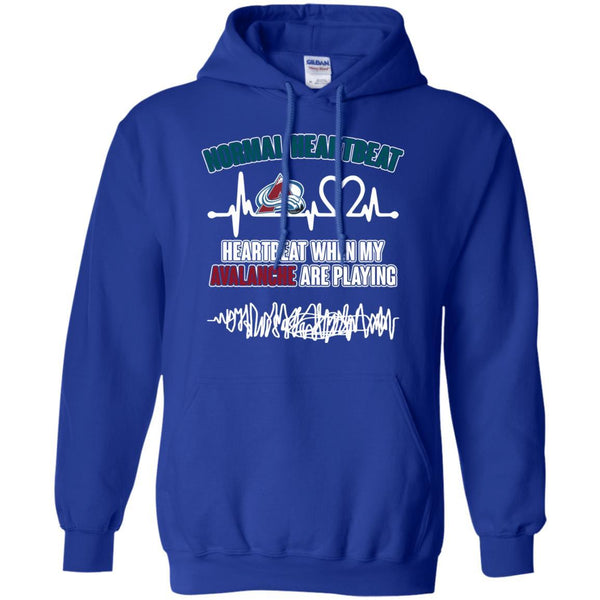 Colorado Avalanche T shirts Heartbeat When My Avalanche Playing Hoodies Sweatshirts