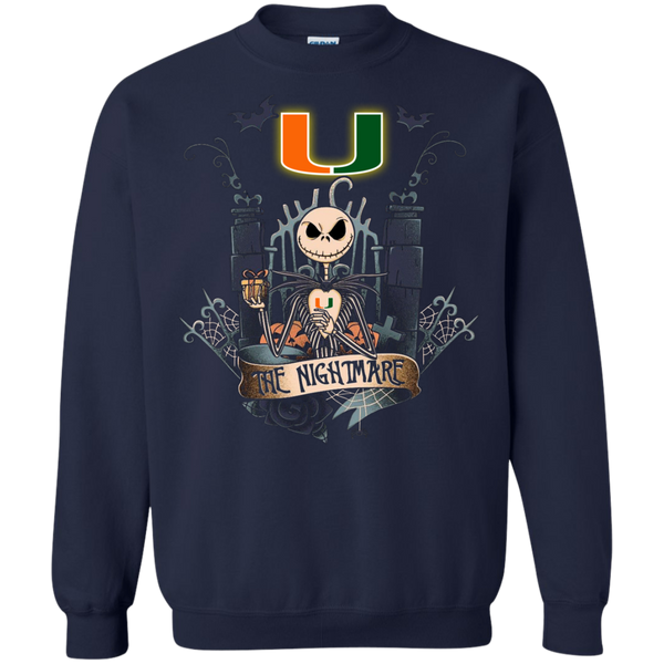 Halloween Miami (FL) Hurricanes T shirts The Nightmare Hoodies Sweatshirts