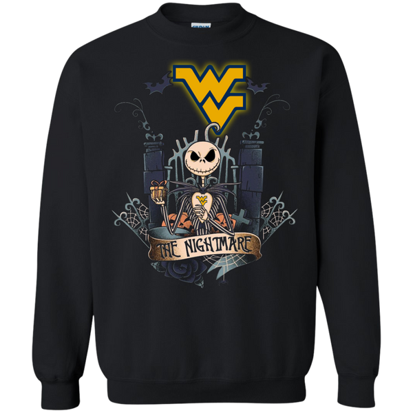 Halloween West Virginia Mountaineers T shirts The Nightmare Hoodies Sweatshirts