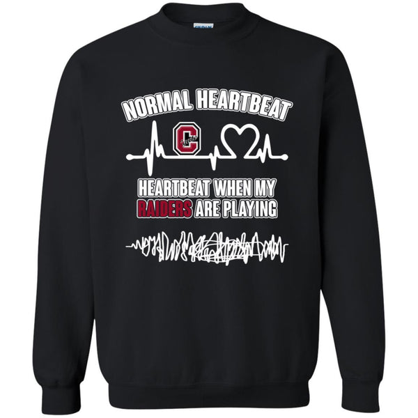 Colgate Raiders T shirts Heartbeat When My Raiders Playing Hoodies Sweatshirts