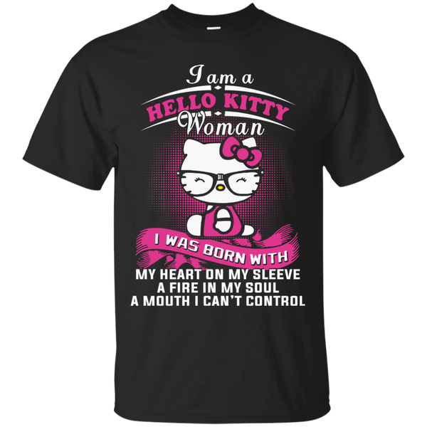 Hello Kitty T shirts Was Born With My Heart On My Sleeve Hoodies Sweatshirts