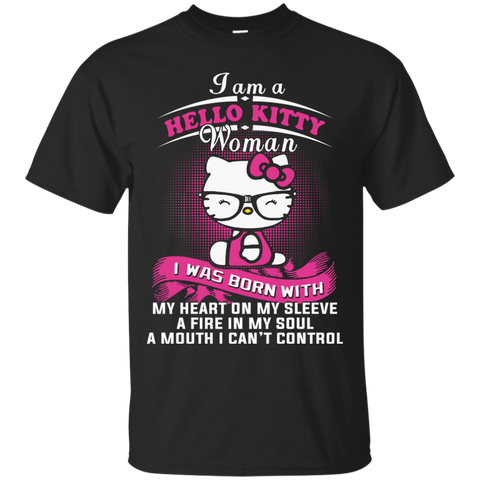 Hello Kitty T shirts Was Born With My Heart On My Sleeve Hoodies Sweatshirts