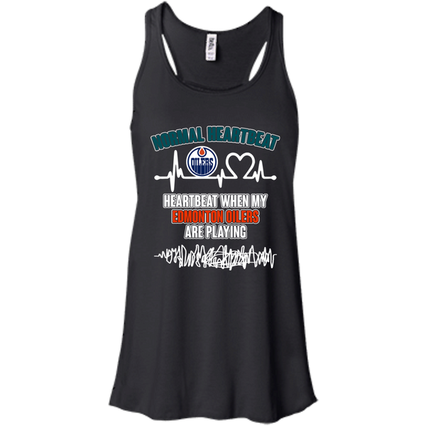 Edmonton Oilers T shirts Heartbeat When My Edmonton Oilers Playing Hoodies Sweatshirts