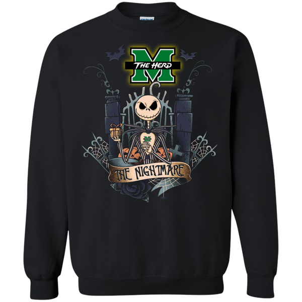 Halloween Marshall Thundering Herd T shirts The Nightmare Hoodies Sweatshirts