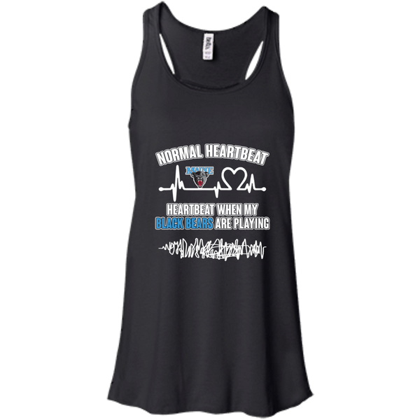 Maine Black Bears T shirts Heartbeat When My Black Bears Playing Hoodies Sweatshirts