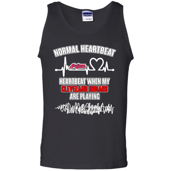 Cleveland Indians T shirts Heartbeat When My Cleveland Indians Playing Hoodies Sweatshirts