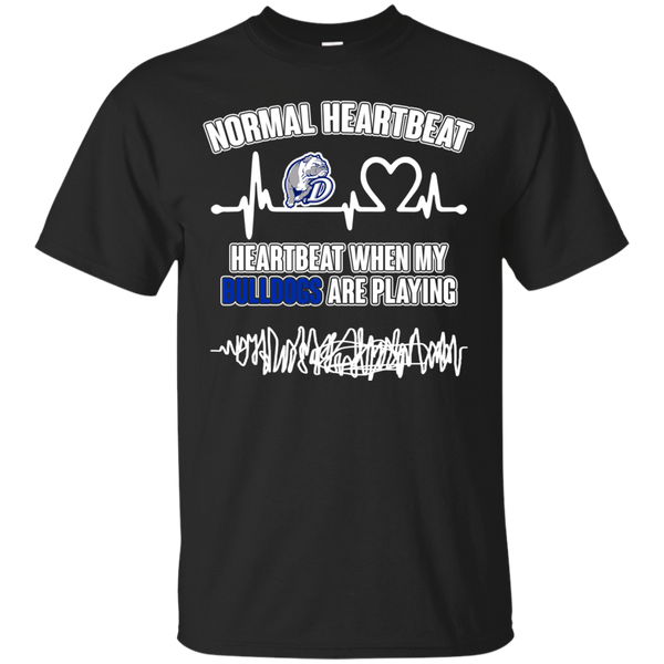 Drake Bulldogs T shirts Heartbeat When My Bulldogs Playing Hoodies Sweatshirts