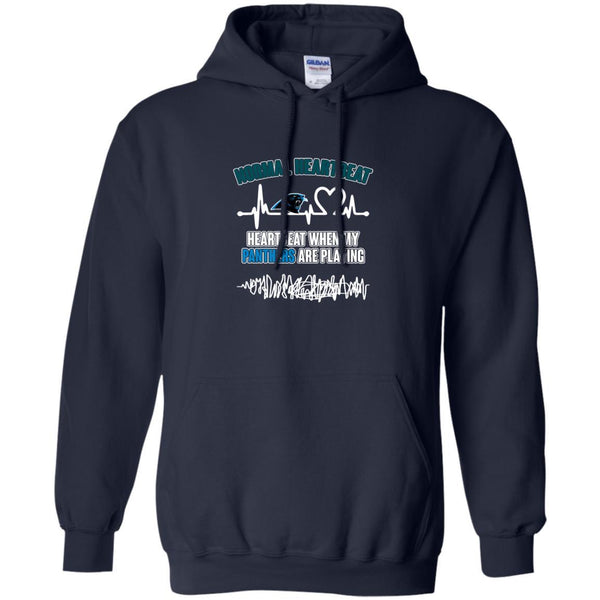 Carolina Panthers T shirts Heartbeat When My Panthers Playing Hoodies Sweatshirts