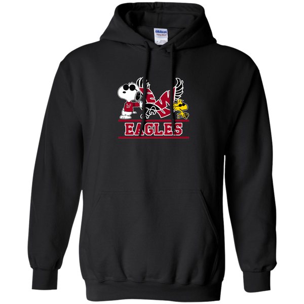 Eastern Washington Eagles T shirts Snoopy Hoodies Sweatshirts