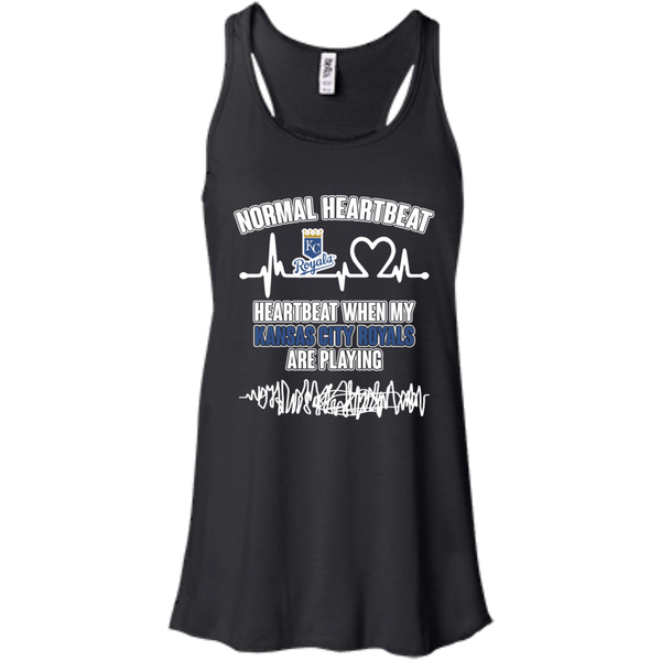 Kansas City Royals T shirts Heartbeat When My Kansas City Royals Playing Hoodies Sweatshirts