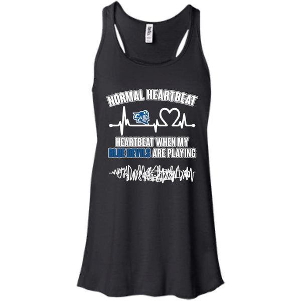 Central Connecticut State Blue Devils T shirts Heartbeat When My Blue Devils Playing Hoodies Sweatshirts