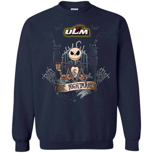 Halloween Louisiana-Monroe Warhawks T shirts The Nightmare Hoodies Sweatshirts