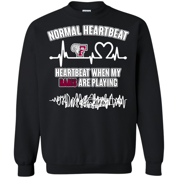 Fordham Rams T shirts Heartbeat When My Rams Playing Hoodies Sweatshirts