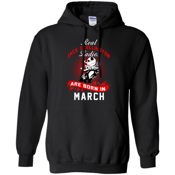 Jack Skellington T shirts Real Jack Skellington Ladies Born In March Hoodies Sweatshirts