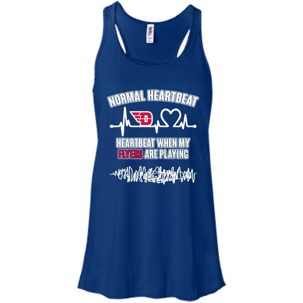 Dayton Flyers T shirts Heartbeat When My Flyers Playing Hoodies Sweatshirts