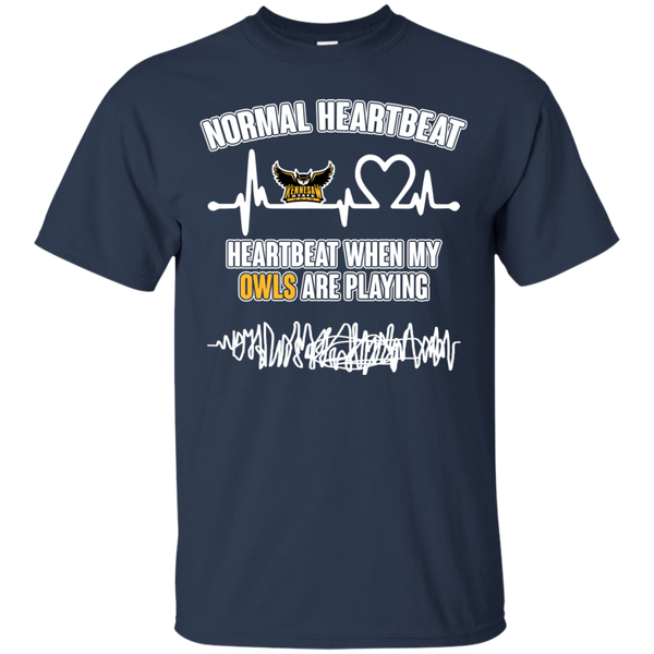 Kennesaw State Owls T shirts Heartbeat When My Owls Playing Hoodies Sweatshirts