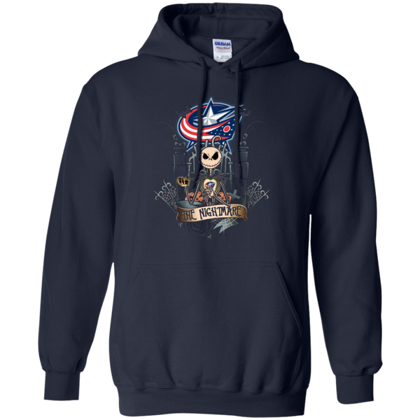 Halloween Columbus Blue Jackets T shirts The Nightmare Hoodies Sweatshirts