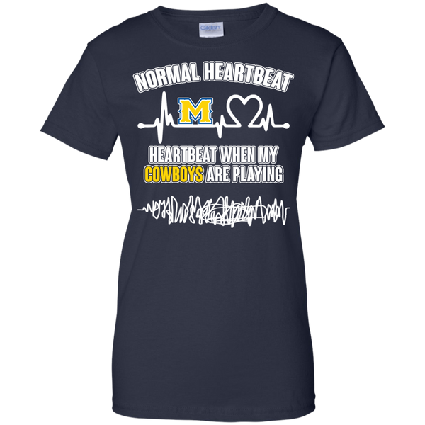 Mcneese State Cowboys T shirts Heartbeat When My Cowboys Playing Hoodies Sweatshirts