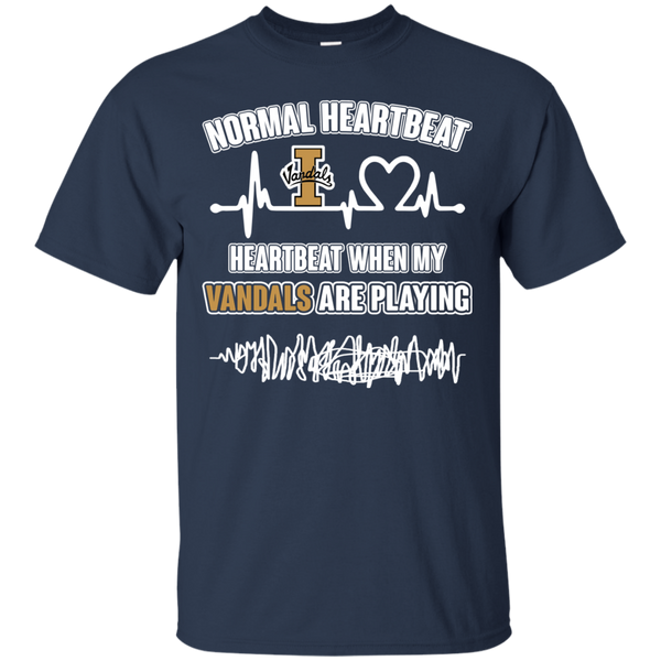 Idaho Vandals T shirts Heartbeat When My Vandals Playing Hoodies Sweatshirts