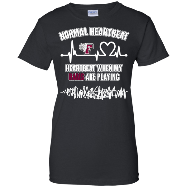 Fordham Rams T shirts Heartbeat When My Rams Playing Hoodies Sweatshirts