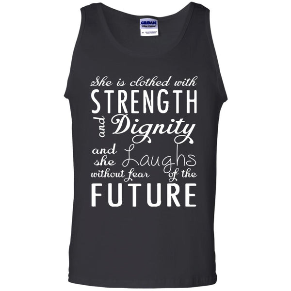 Christian Jesus T shirts She Is Clothed With Strength Hoodies Sweatshirts