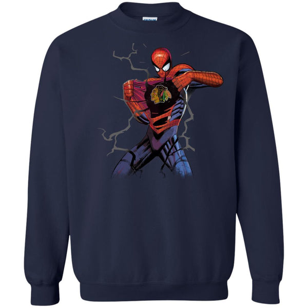 Chicago Blackhawks T shirts Spiderman Hoodies Sweatshirts